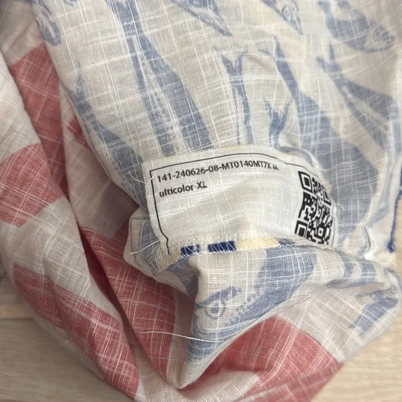 Fresh Vibes Blue and Red Graphic Men's Shirt - Picture 4 of 5